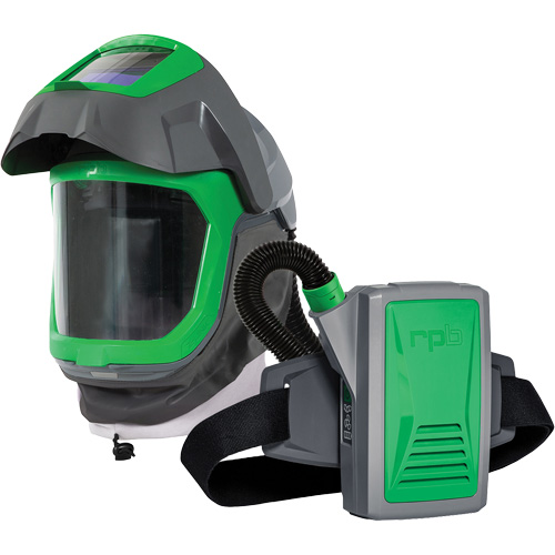 Masque de respirateur Z-Link avec joint de visage, visi&egrave;re & montage &agrave; ceinture, Respirateur &agrave; masque/Masque de soudage, Pile Lithium-ion Meunier Outillage Industriel