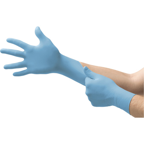 MICROFLEX 92-134 Versatility Disposable Gloves, 8.5/9/Large, Nitrile, 2.76-mil/3.94-mil, Powder-Free, Blue, Class 2 Meunier Outillage Industriel