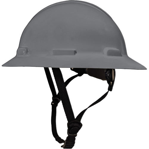 Casque de s&eacute;curit&eacute; &agrave; bordure compl&egrave;te LIDGUARD avec mentonni&egrave;re, R&eacute;pond aux normes CSA type 1, Suspension Rochet, Ventil&eacute; Meunier Outillage Industriel