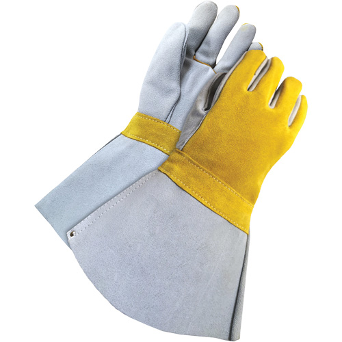 Soudeur doubl&eacute; avec poignet de 5", Cuir de vache refendu, Taille Taille unique Meunier Outillage Industriel