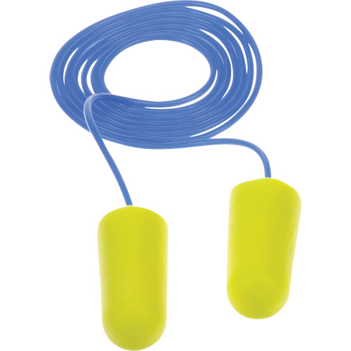 E-A-Rsoft Yellow Neon Earplugs, Bulk - Polybag, Corded Meunier Outillage Industriel