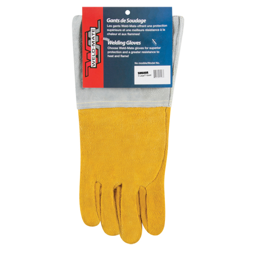 Gants de soudage TIG &agrave; ajustement sup&eacute;rieur, Cuir de daim refendu, Taille T-Grand Meunier Outillage Industriel