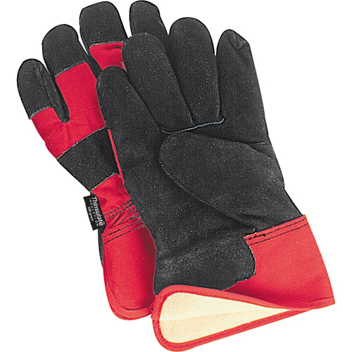 Gants d'ajusteur doubl&eacute;s pour l'hiver &agrave; chaleur sup&eacute;rieure, Grand, Paume en Cuir de vache refendu, Doublure en Thinsulate Meunier Outillage Industriel