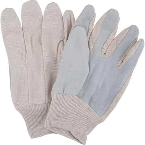Gants de travail d'usage standard, Grand, Paume en Cuir de vache refendu Meunier Outillage Industriel
