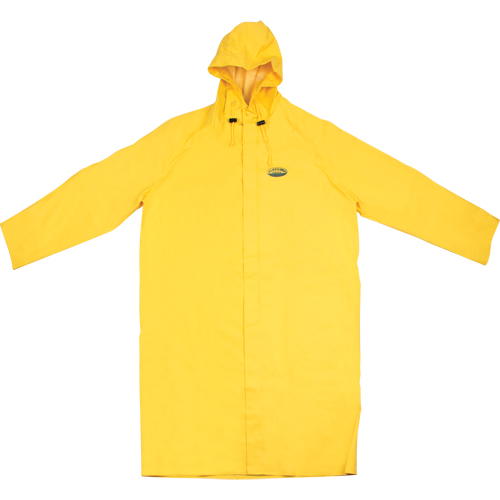 V&ecirc;tement imperm&eacute;able Hurricane ignifuge et r&eacute;sistans &agrave; l'huile, manteau de 48', 3T-Grand, Jaune Meunier Outillage Industriel