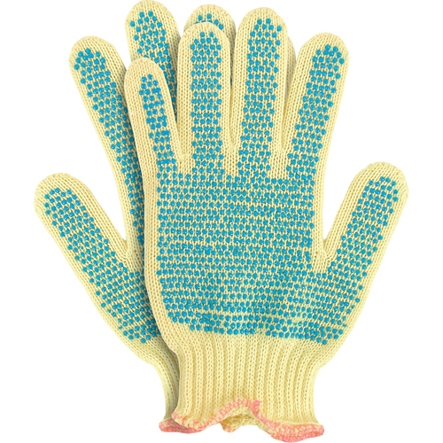Knit Gloves with Dots, Size Small/7, 7 Gauge, PVC Coated, Kevlar&reg; Shell, ANSI/ISEA 105 Level 2 Meunier Outillage Industriel