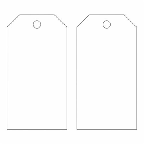 Blank Accident Prevention Tags, Metal, 3" W x 5-3/4" H Meunier Outillage Industriel