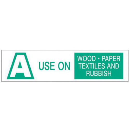 "A Use on Wood Paper Textiles and Rubbish" Labels, 6" L x 1-1/2" W, Green on White Meunier Outillage Industriel