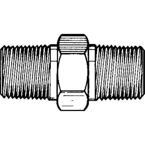 RACCORD HEXAGONAL MALE1/8"-1/8"NPT,LAITON, Laiton Meunier Outillage Industriel