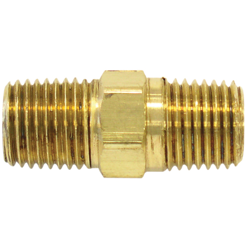 RACCORD HEXAGONAL,1/4"-1/4"NPT,LAITON, Laiton Meunier Outillage Industriel