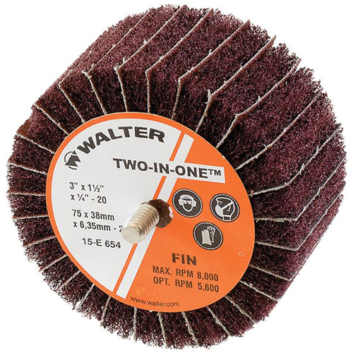 Meule &agrave; lamelles abrasives Two-In-One Meunier Outillage Industriel