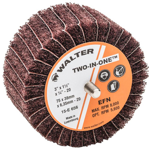 Meule &agrave; lamelles abrasives Two-In-One Meunier Outillage Industriel