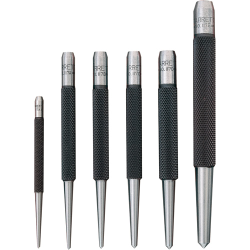 Centre Punches With Round Shanks, 5 Pieces Meunier Outillage Industriel