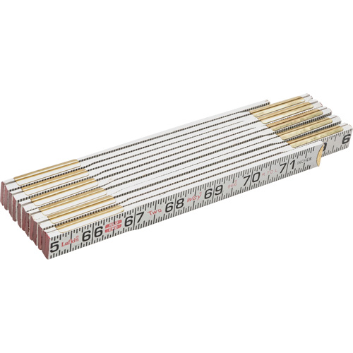 R&egrave;gle Red End Two Way, 6' lo, Bois, Graduations de 1/16" Meunier Outillage Industriel