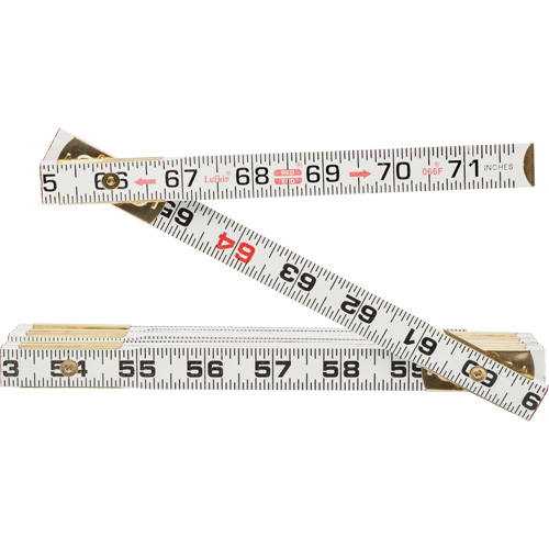 R&egrave;gle plate Red End, 6' lo, Bois Meunier Outillage Industriel