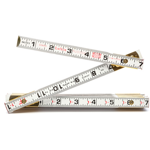 R&egrave;gle &agrave; pes&eacute;e Red End pour ing&eacute;nieur, 6' lo, Bois, Graduations de 1/16" Meunier Outillage Industriel