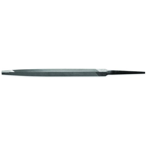 Lime pointue tr&egrave;s mince avec poign&eacute;e rouge, Triangle, 6", Simple Meunier Outillage Industriel