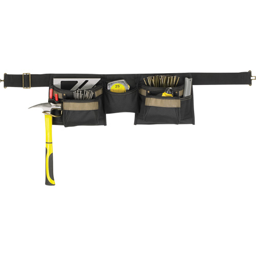 Ceinture &agrave; outils combin&eacute;e de luxe, Polyester, Noir Meunier Outillage Industriel