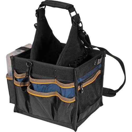 Grands porte-outils pour &eacute;lectriciens et travaux de maintenance, Polyester, 23 pochettes, Noir Meunier Outillage Industriel