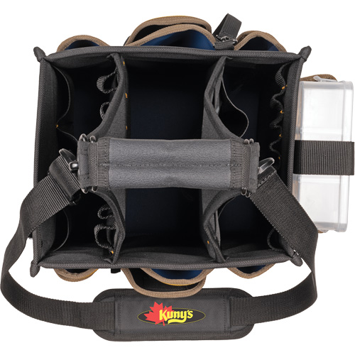 Grands porte-outils pour &eacute;lectriciens et travaux de maintenance, Polyester, 23 pochettes, Noir Meunier Outillage Industriel