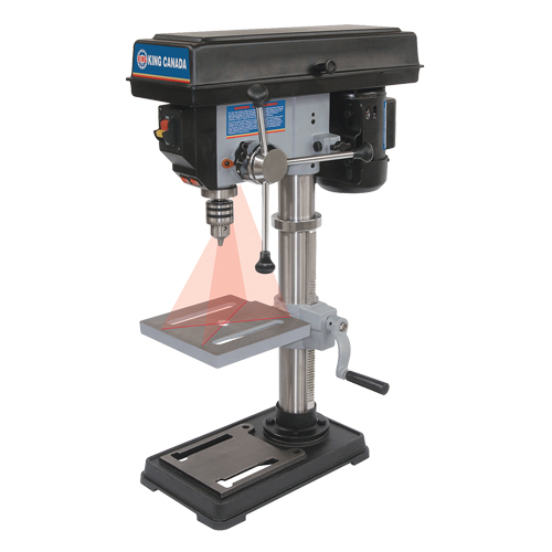 Drill Presses With Laser, 10", 1/2" Chuck, 3050 RPM Meunier Outillage Industriel