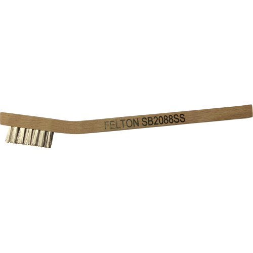Small Cleaning Scratch Brushes, Stainless Steel, 3 x 7 Wire Rows, 7-3/4" Long Meunier Outillage Industriel