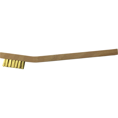 Small Cleaning Scratch Brushes, Brass, 3 x 7 Wire Rows, 7-3/4" Long Meunier Outillage Industriel
