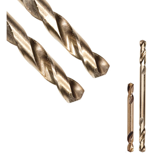 SST+ Double-Ended Stub Drill Bit, #51, High Speed Steel, 25/64" Flute, 135° Point Meunier Outillage Industriel