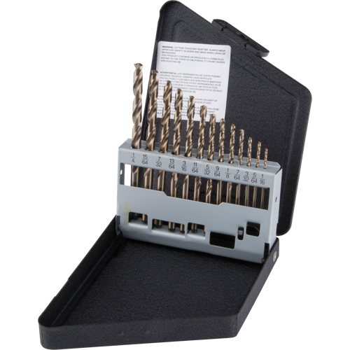 Jobber Length Drill Bit Set, 13 Pieces, High Speed Cobalt Meunier Outillage Industriel
