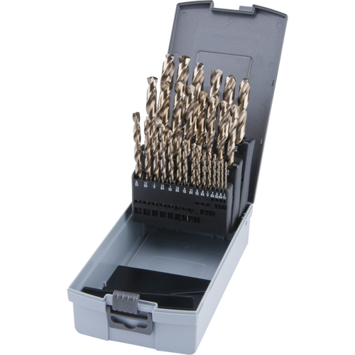 Jobber Length Drill Bit Set, 29 Pieces, High Speed Cobalt Meunier Outillage Industriel