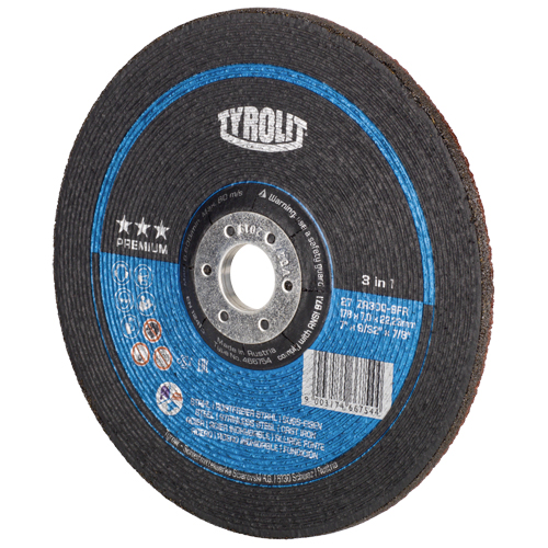 Grinding Wheel, 7" x 9/32", 7/8" Arbor, Type 27 Meunier Outillage Industriel
