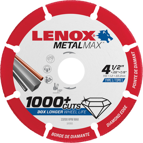 Metalmax Circular Saw Blades, 4-1/2", Metal/Non-Ferrous Use Meunier Outillage Industriel