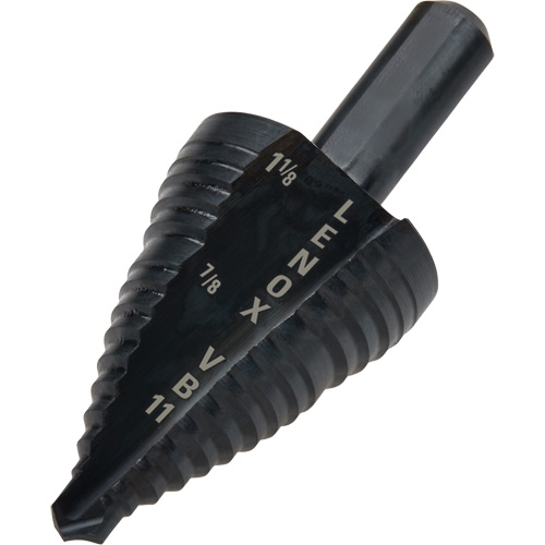 Foret &eacute;tag&eacute; no 11, 7/8" - 1-1/8", Incr&eacute;ments de 1/4", Acier rapide Meunier Outillage Industriel