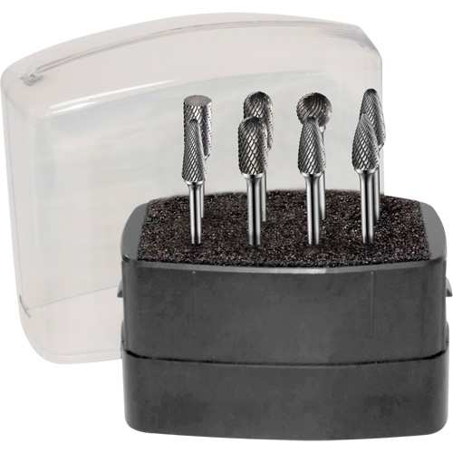 Double Cut Rotary Burr Set, 8 Pieces Meunier Outillage Industriel