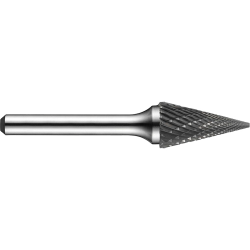 Double-Cut Rotary Burr, SM-50, 1/4" Dia., 1/4" Shank, 1/2" Depth of Cut Meunier Outillage Industriel