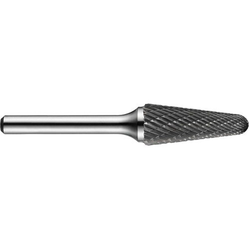 Double-Cut Rotary Burr, SL-50, 5/8" Dia., 1/4" Shank, 1-3/16" Depth of Cut Meunier Outillage Industriel