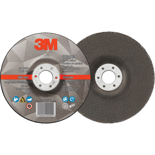 Cut & Grind Wheel, 6" x 1/8", 7/8" Arbor, Type 27, Ceramic Meunier Outillage Industriel