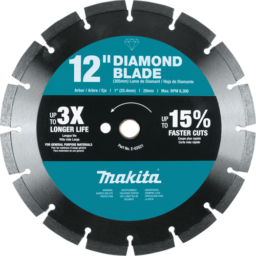 Lame diamant &agrave; bordure segment&eacute;e Meunier Outillage Industriel