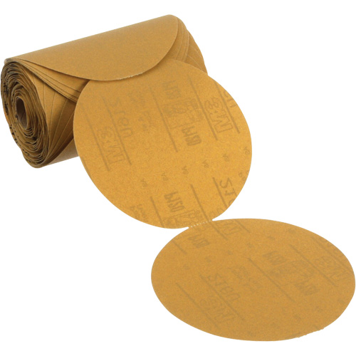 Stikit Gold Paper Sanding Disc Roll, 6" Dia., P120 Grit, Aluminum Oxide Meunier Outillage Industriel