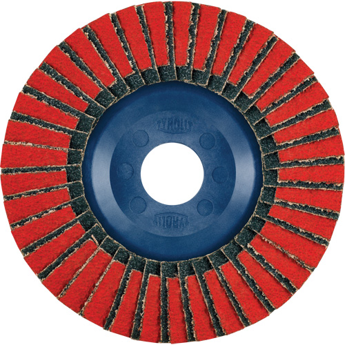 Twin Flap Disc, 4-1/2" x 7/8", Type 27, 40 Grit, Ceramic/Zirconia Alumina Meunier Outillage Industriel
