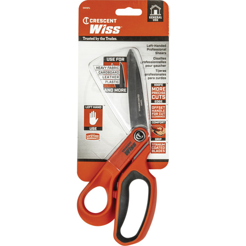 Tradesman Shears, 10", Rings Handle Meunier Outillage Industriel