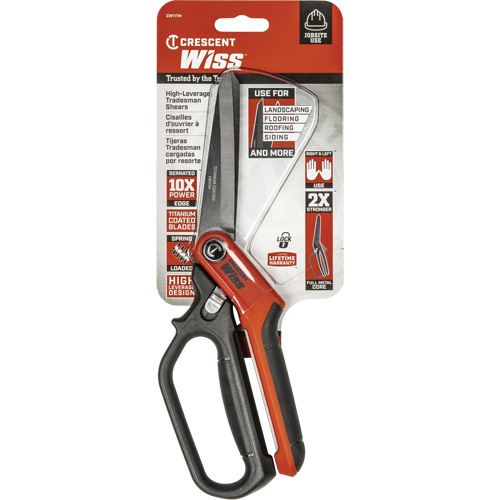 Heavy-Duty Tradesman Shears, 11", Single Ring Handle Meunier Outillage Industriel