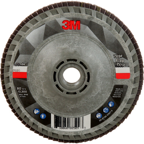 769F Quick Change Flap Disc, 4-1/2" x 5/8"-11, Type 27, 120+ Grit, Ceramic Meunier Outillage Industriel