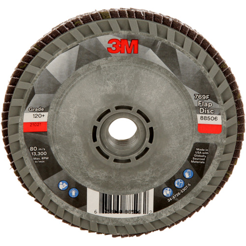 769F Quick Change Flap Disc, 4-1/2" x 5/8"-11, Type 29, 120+ Grit, Ceramic Meunier Outillage Industriel
