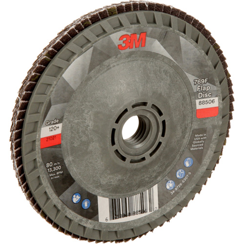 769F Quick Change Flap Disc, 4-1/2" x 5/8"-11, Type 29, 120+ Grit, Ceramic Meunier Outillage Industriel