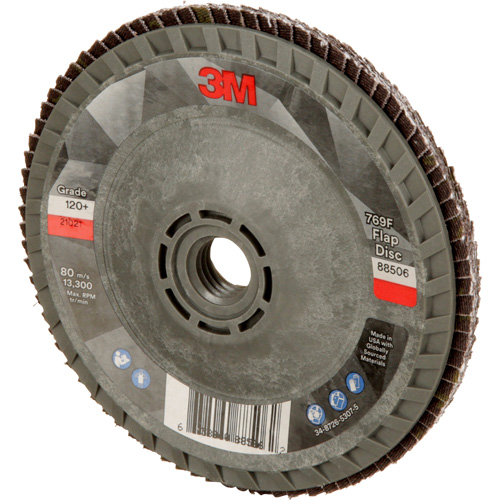 769F Quick Change Flap Disc, 4-1/2" x 5/8"-11, Type 29, 120+ Grit, Ceramic Meunier Outillage Industriel