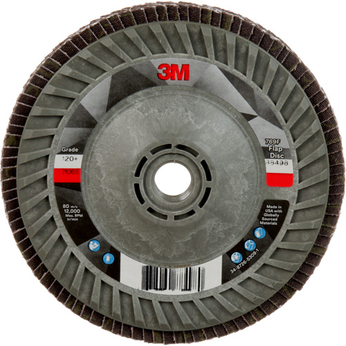 769F Quick Change Flap Disc, 5" x 5/8"-11, Type 29, 120+ Grit, Ceramic Meunier Outillage Industriel