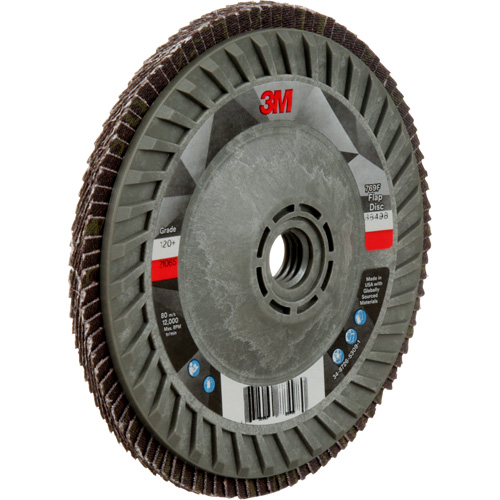 769F Quick Change Flap Disc, 5" x 5/8"-11, Type 29, 120+ Grit, Ceramic Meunier Outillage Industriel