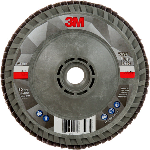 769F Quick Change Flap Disc, 4-1/2" x 5/8"-11, Type 29, 40+ Grit, Ceramic Meunier Outillage Industriel