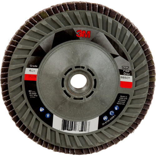 769F Quick Change Flap Disc, 5" x 5/8"-11, Type 29, 40+ Grit, Ceramic Meunier Outillage Industriel